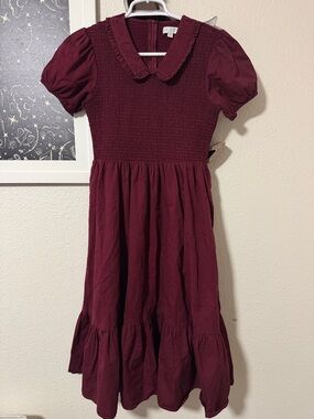 Ivy City Co. Burgundy Dress